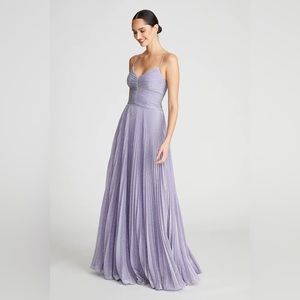 Halston Maycee Gown Shimmer Jersey in Amethyst